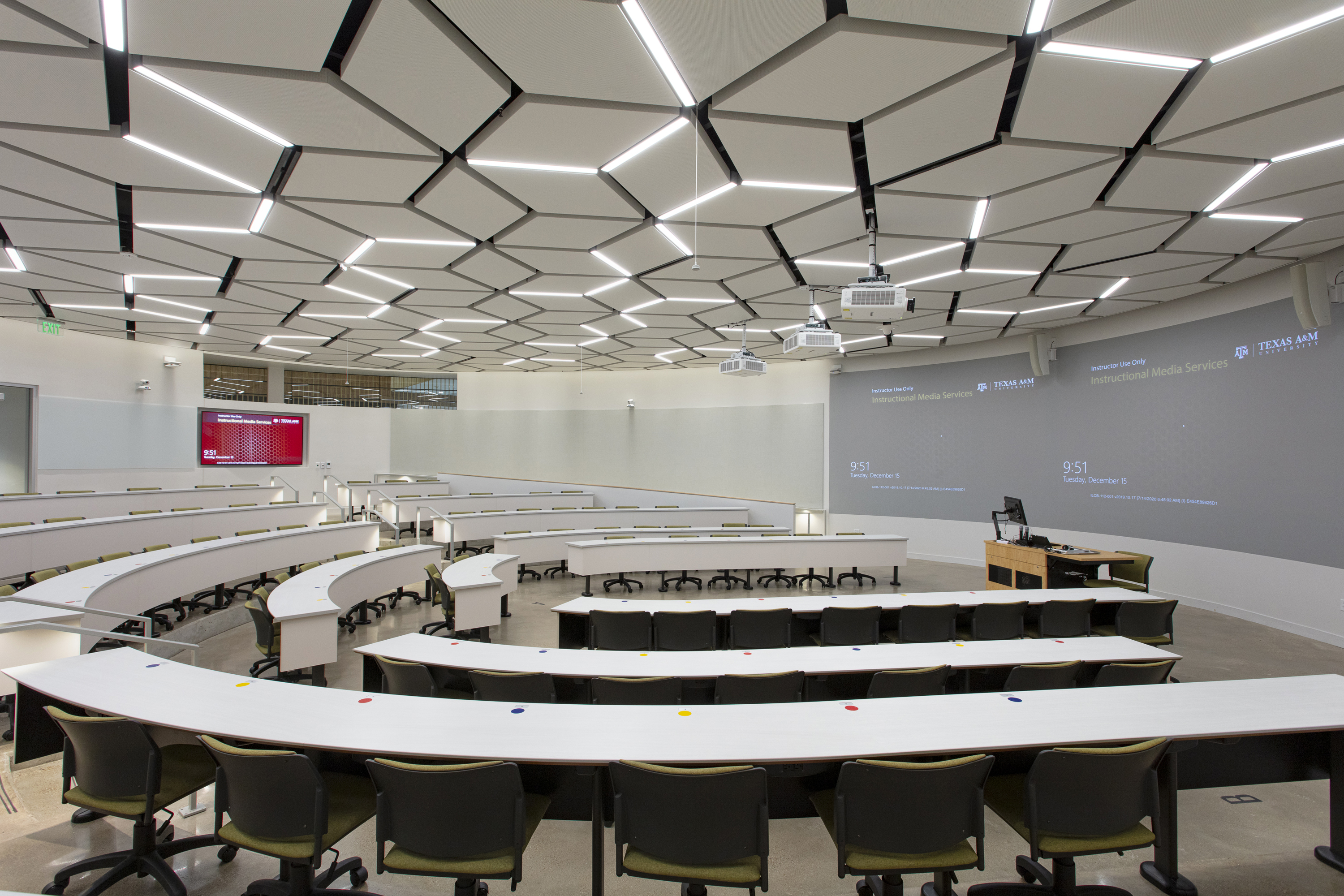 University Lecture Hall Projection